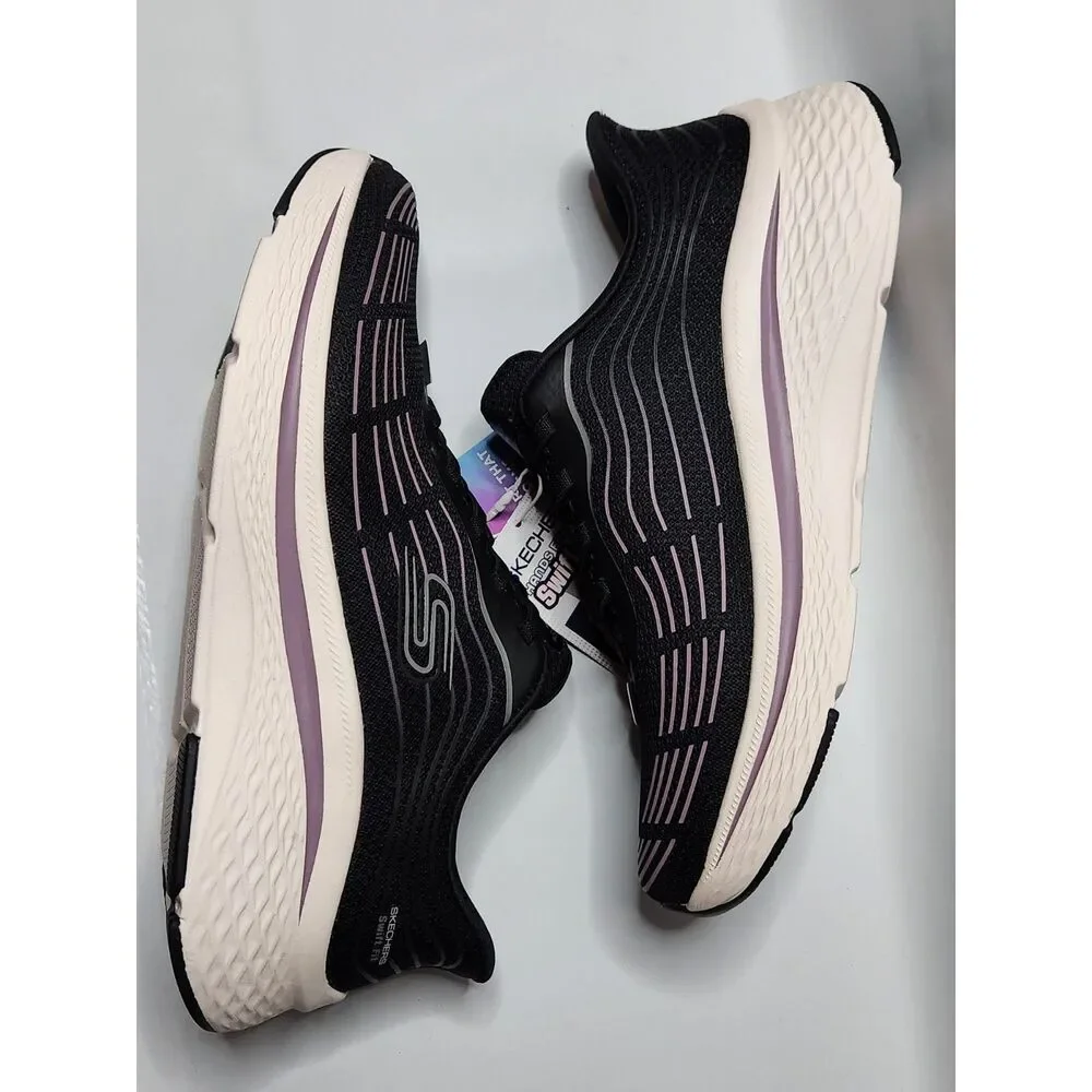 SKECHERS Swift‑Fit Hands Free Sneakers Women's 10 Black Purple - Picture 8 of 12